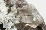 Lustrous Axinite-(Fe) and Smoky Quartz Associaition - Russia #208745-3